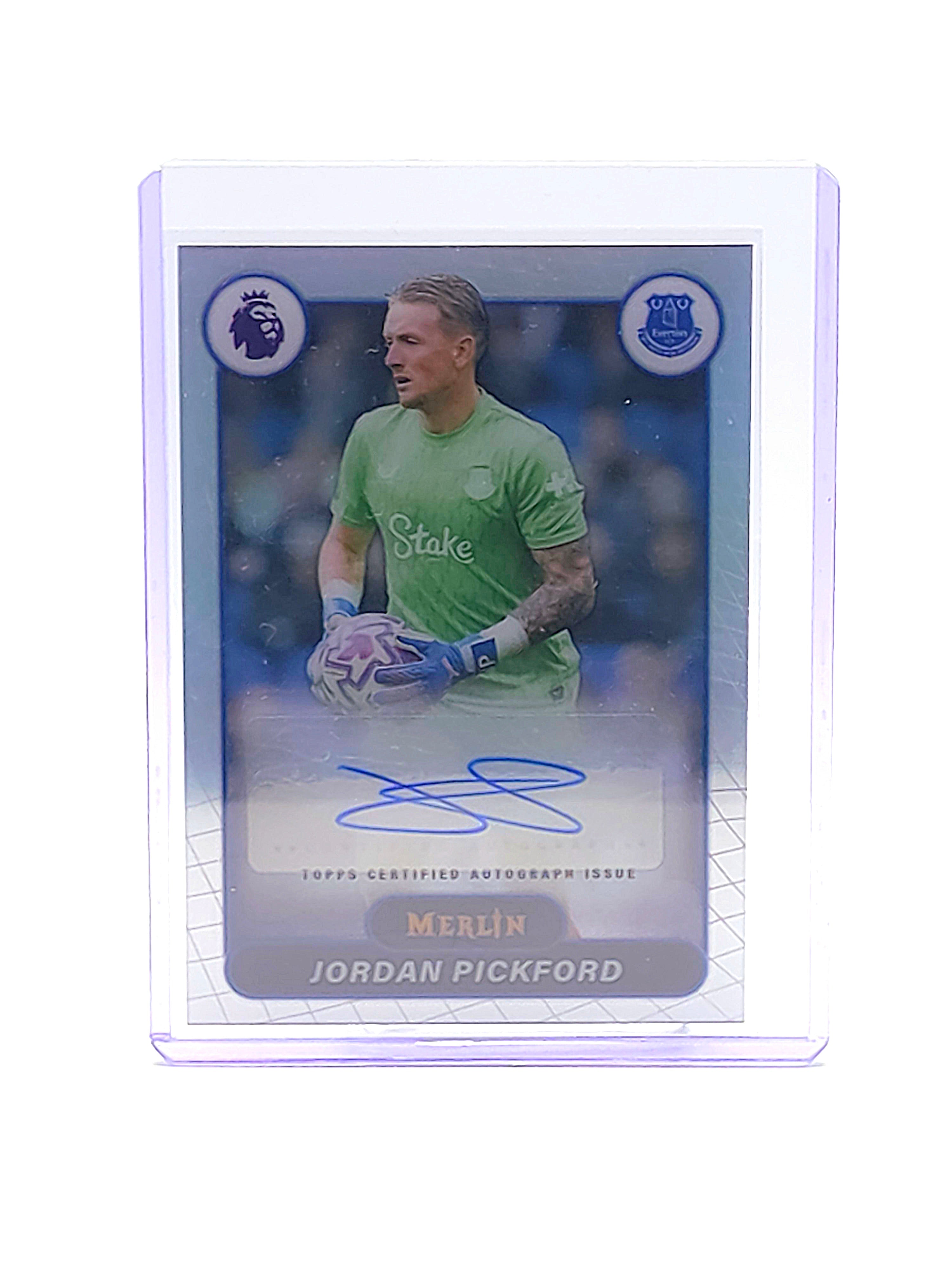 Jordan Pickford Everton FC – Topps Premier League Merlin 2026 – Certified Autograph Card