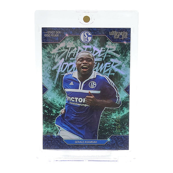 Gerald Asamoah 2026 Ultimate Dropz FC Schalke 04 Numbered /99 Stadt der 1000 Feuer