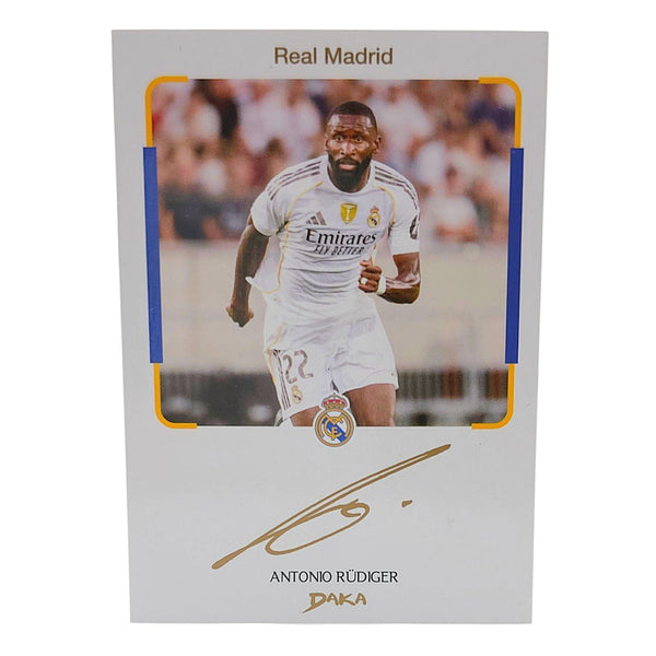 Antonio Rüdiger 2025 DAKA Real Madrid Instant Cheki On-Card Autogramm