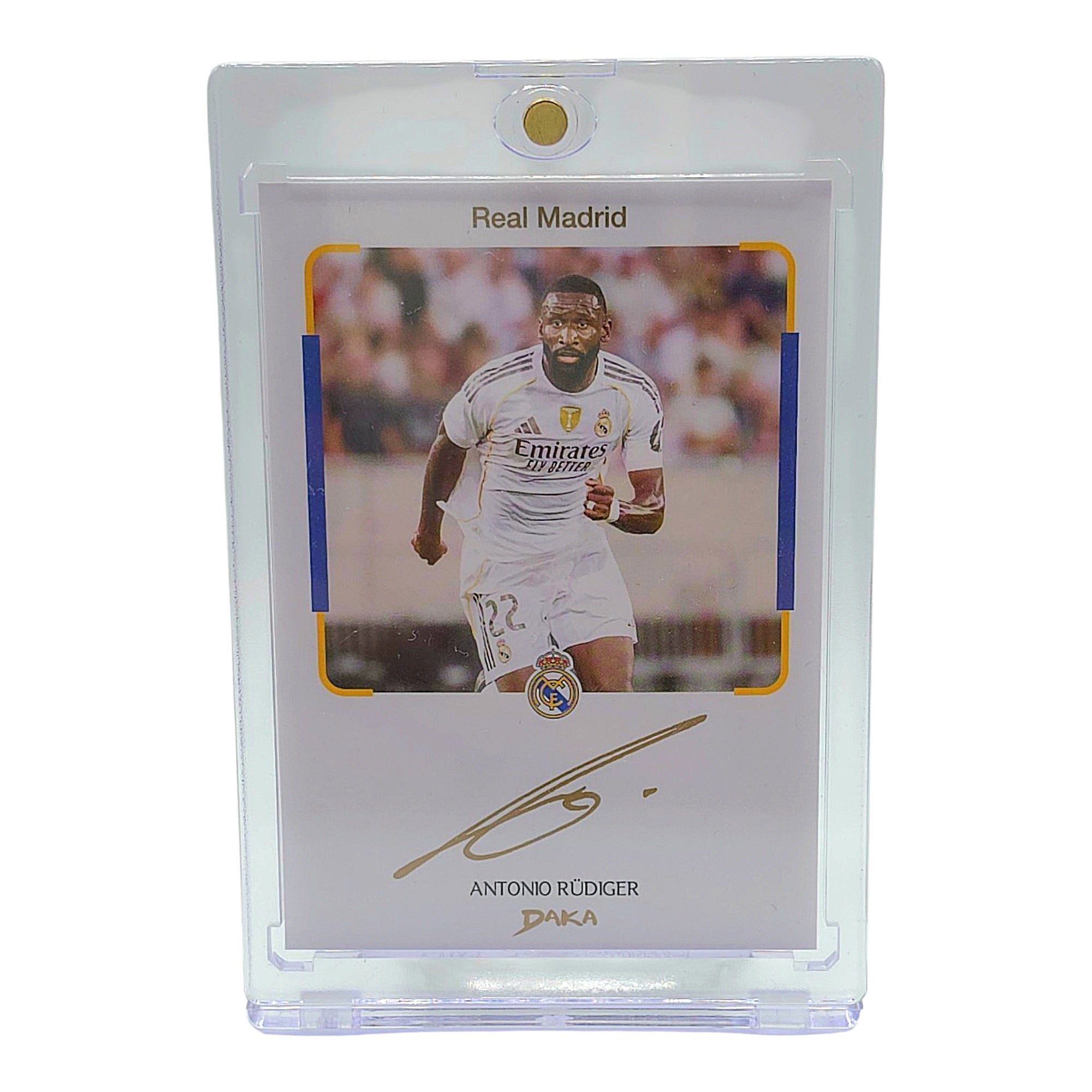 Antonio Rüdiger 2025 DAKA Real Madrid Instant Cheki On-Card Autogramm