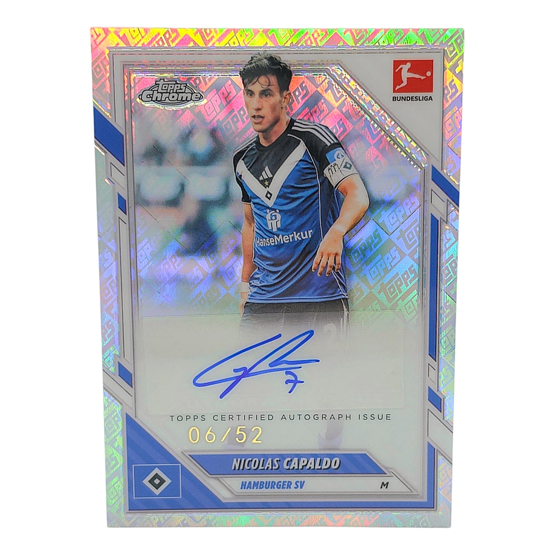 Topps Chrome Bundesliga HSV 25/26 Nicolas Capaldo Autogramm 06/52