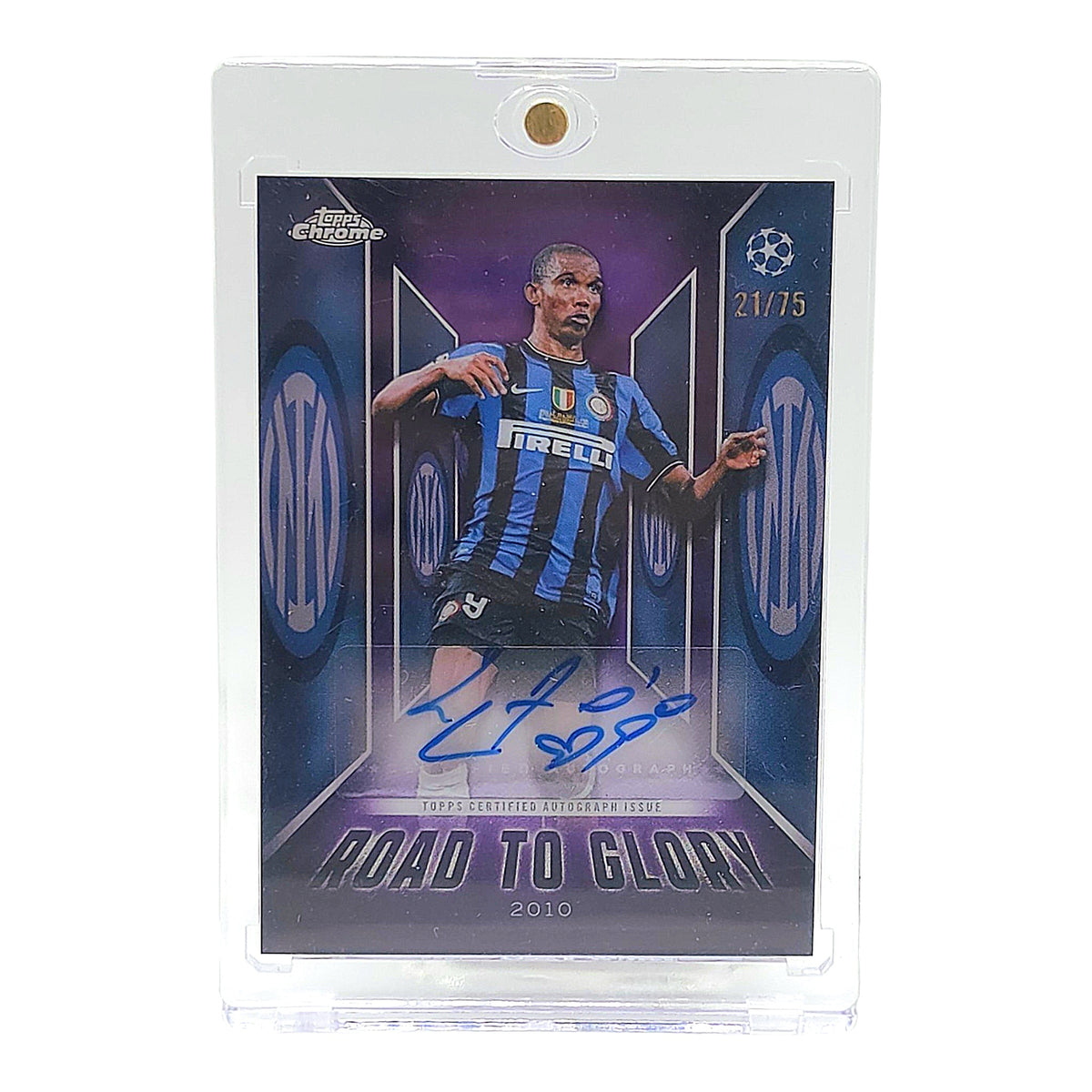 Topps Chrome 25/26 Samuel Eto’o Road To Glory Auto /75 Inter Mailand