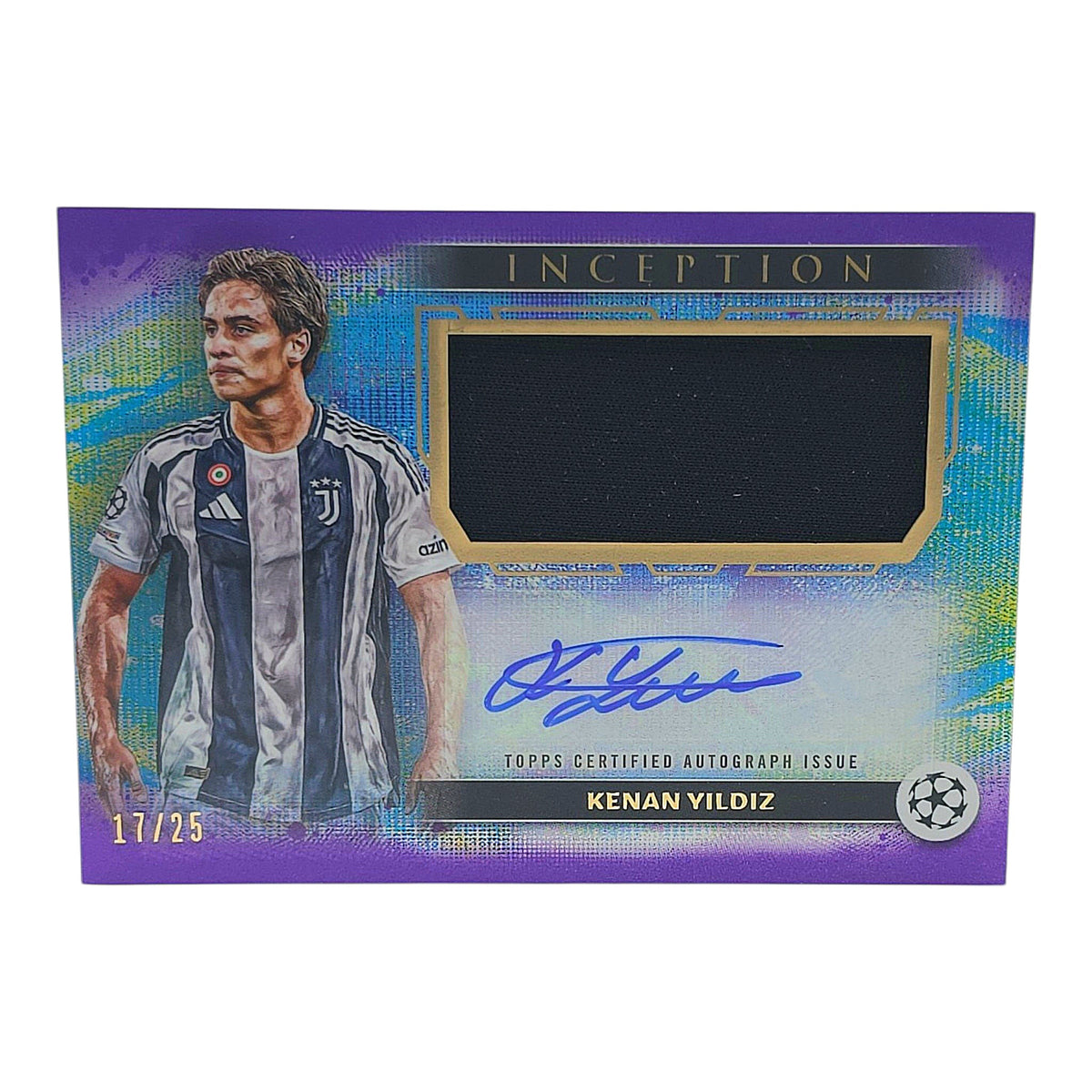 Topps Inception UCL 24/25 Kenan Yildiz Auto/Patch Relic /25 Juventus Turin