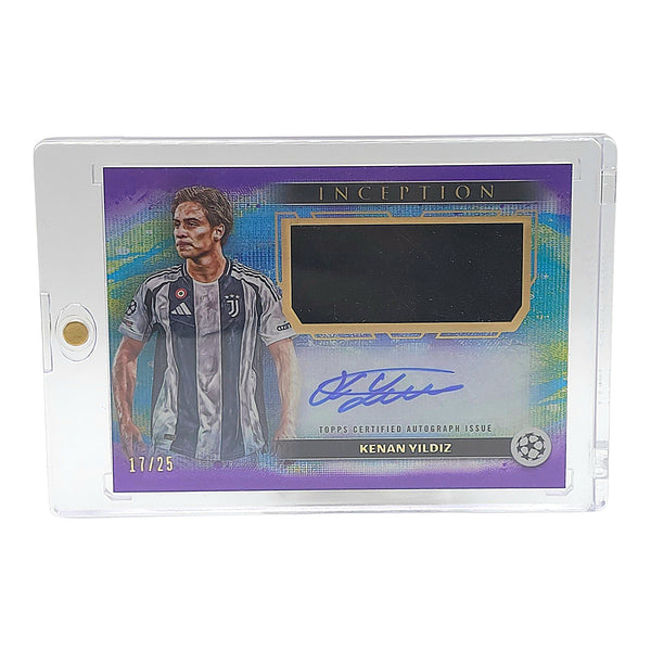 Topps Inception UCL 24/25 Kenan Yildiz Auto/Patch Relic /25 Juventus Turin