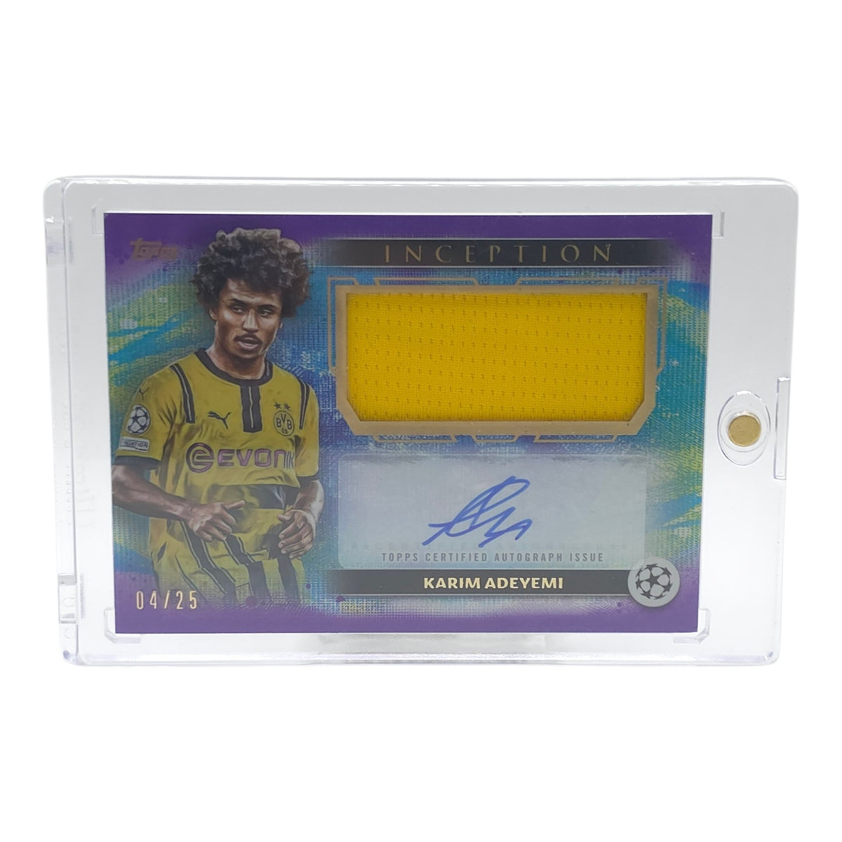 Topps Inception 24/25 Karim Adeyemi Auto Patch Relic /25 BVB