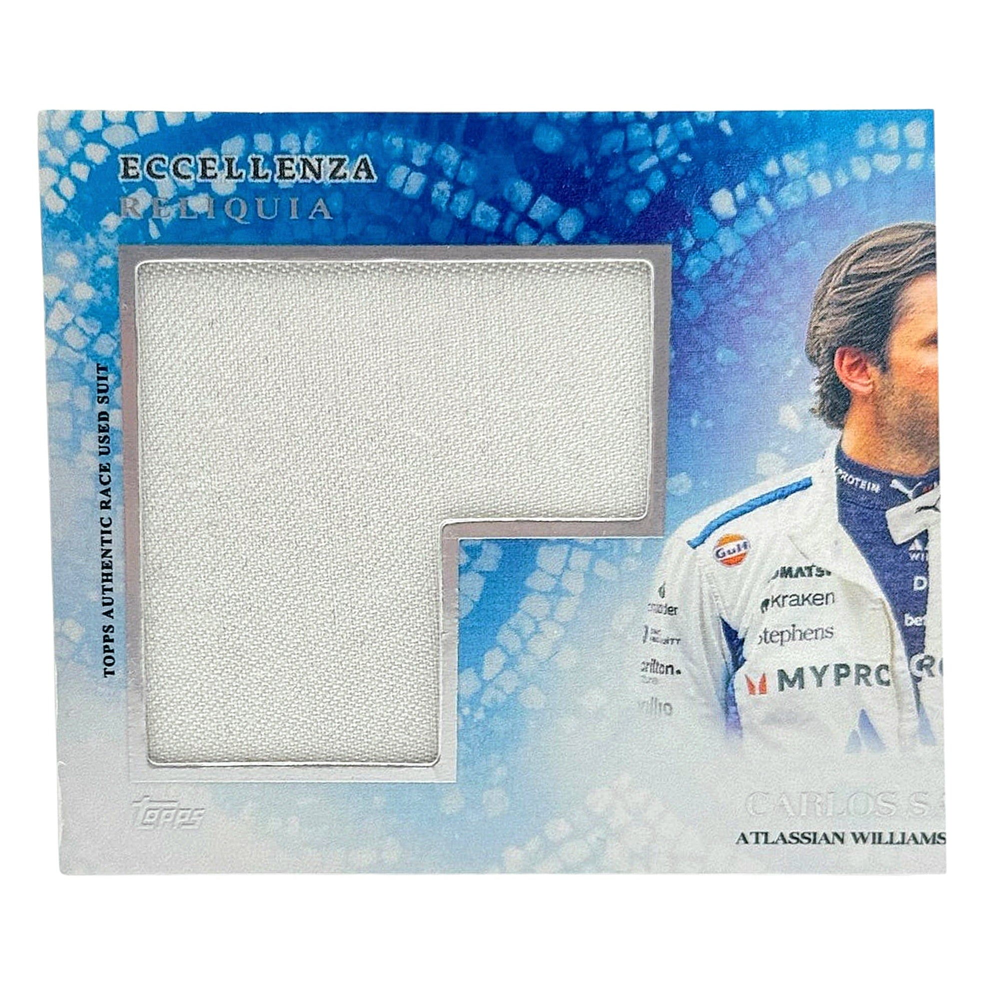 Carlos Sainz Race Used Suit Relic – Topps F1 Eccellenza 2025 – Williams Racing