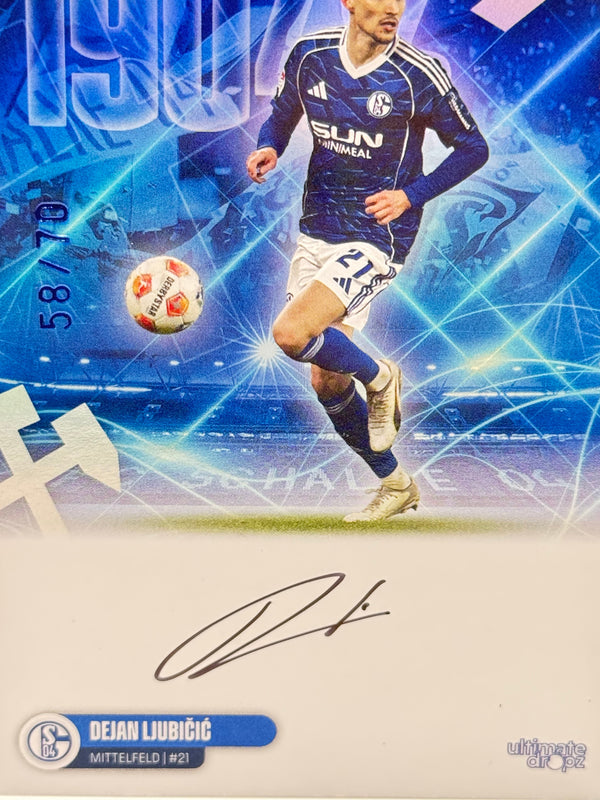 Ultimate Dropz Schalke 04 Dejan Ljubicic On Card Auto /70 limitert