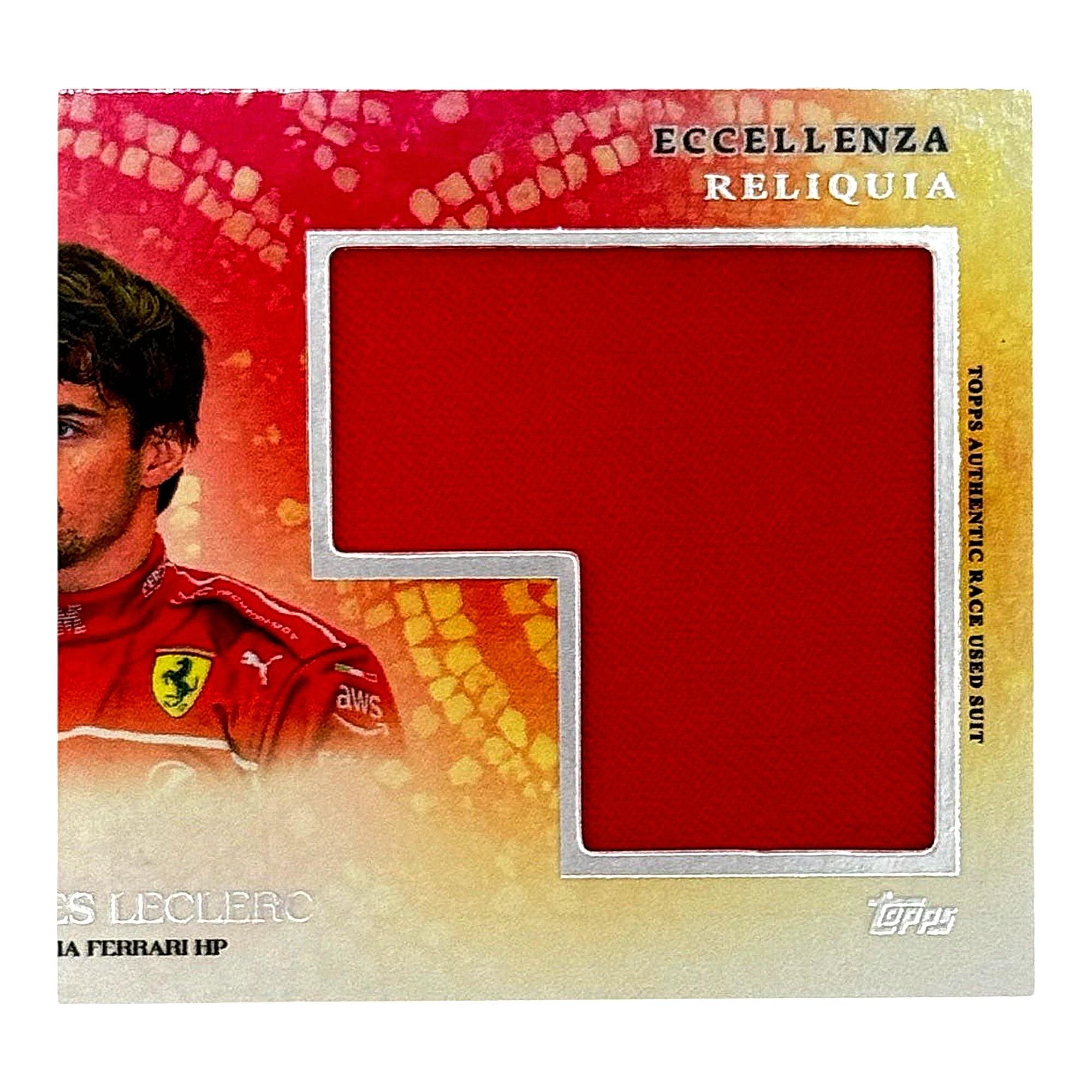 Topps F1 Eccellenza 2025 Charles Leclerc Ferrari Race Used Suit Patch Relic