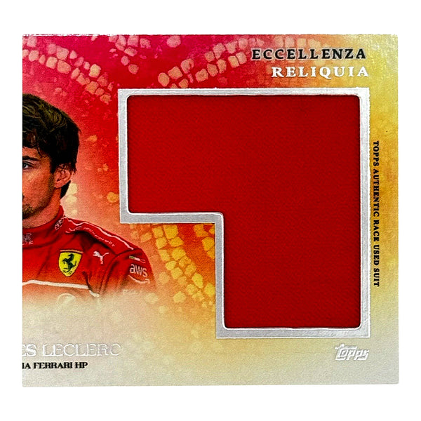 Topps F1 Eccellenza 2025 Charles Leclerc Ferrari Race Used Suit Patch Relic