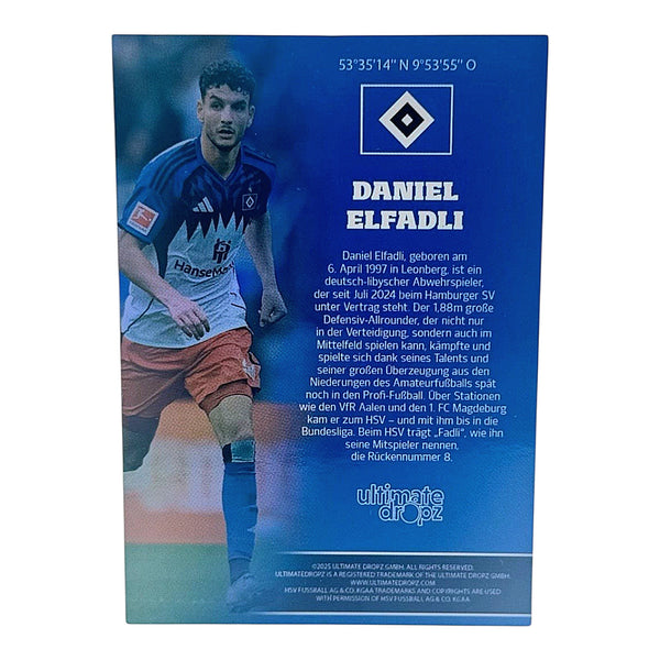 Daniel Elfadli - Ultimate Dropz - On Card Auto 04/70 limitiert - HSV