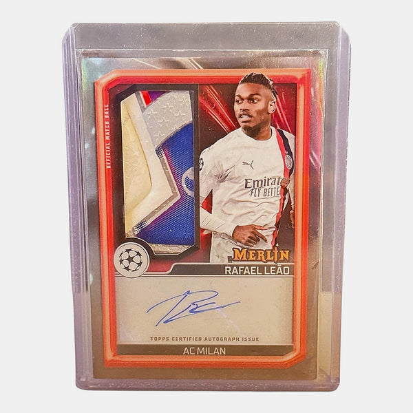 Rafael Leão - Merlin´s Match Ball Signature Card UCL - Auto & Patch Card – AC Mailand