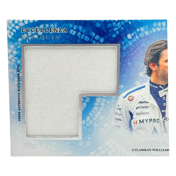 Carlos Sainz Race Used Suit Patch Williams Racing Topps F1 Eccellenza 2025