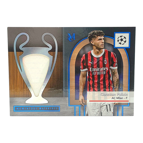 Christian Pulisic AC Milan Topps Museum Collection 24/25 Patch Card /75 Vorderseite