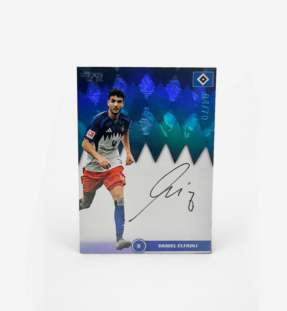 Daniel Elfadli On Card Auto 04/70 Limitiert Ultimate Dropz Hsv Karte - Ones