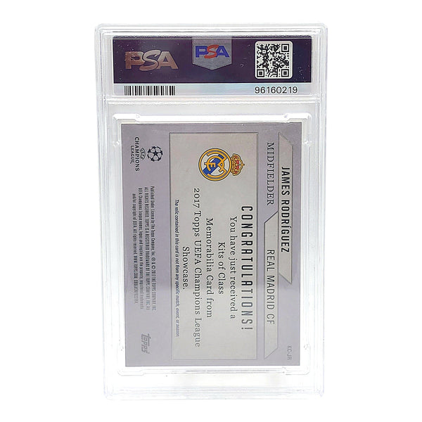 James Rodriguez Real Madrid Patch Karte /50 PSA 9 Grading
