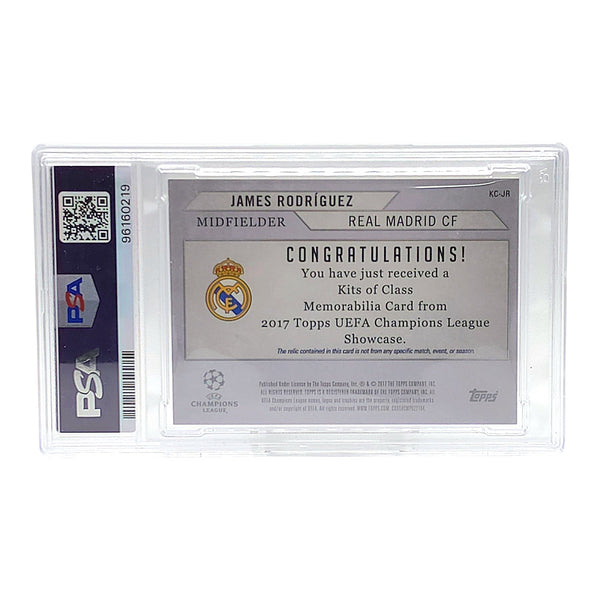 James Rodriguez Topps UCL Showcase 2016 Patch Relic Rückseite