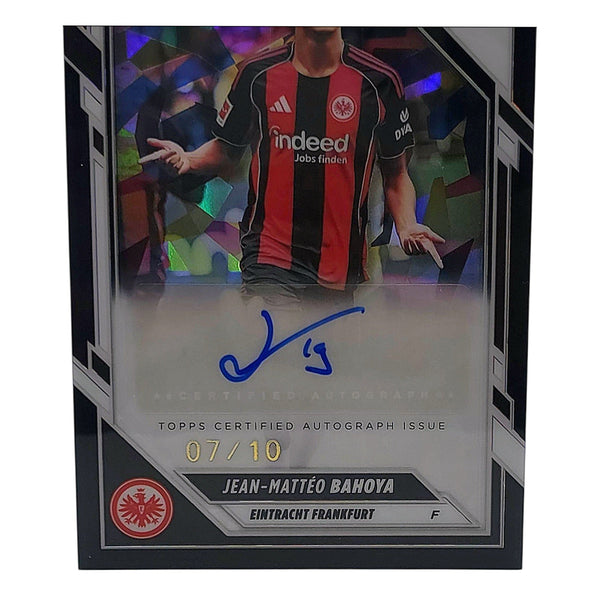 Jean-Mattéo Bahoya Auto /10 Eintracht Frankfurt Topps Chrome Detailansicht