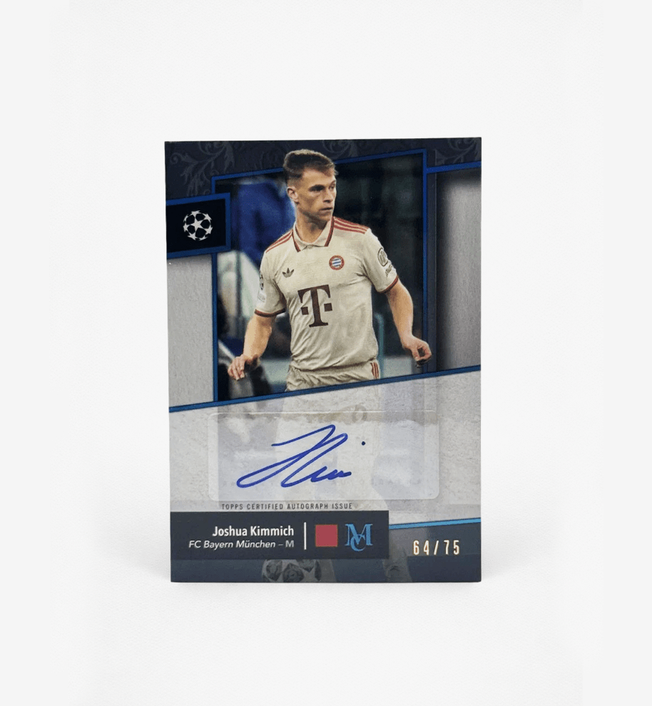 Joshua Kimmich Archival Autograph On - Card 64/75 Topps Museum FC Bayern - Ones