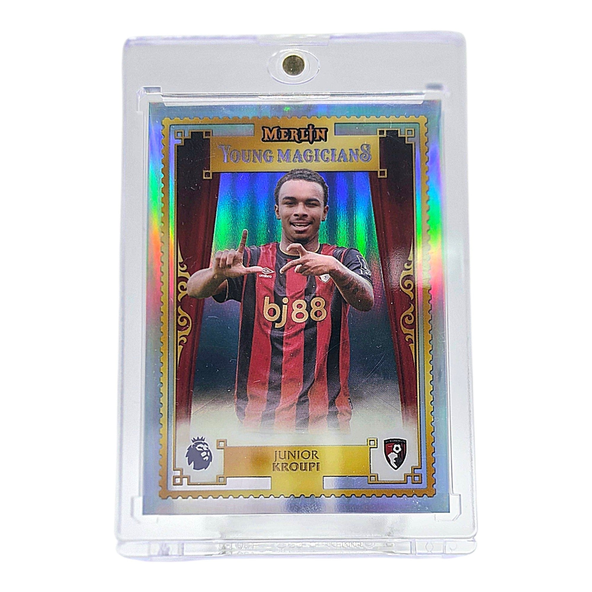 Junior Kroupi Young Magicians Topps Merlin 2026 Refractor Insert