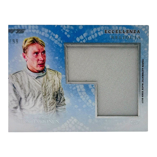Mika Häkkinen Topps F1 Eccellenza Memorabilia Karte 85/99
