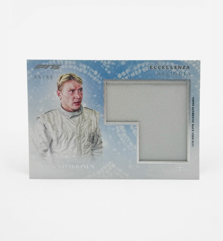Mika Häkkinen Patch Karte 85/99 limitiert – Topps Formel 1 Memorabilia - Ones