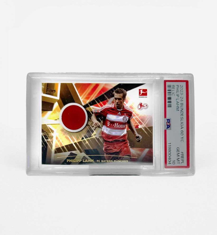 Philipp Lahm Relic Karte PSA 10 – Topps Bundesliga – FC Bayern München - Ones