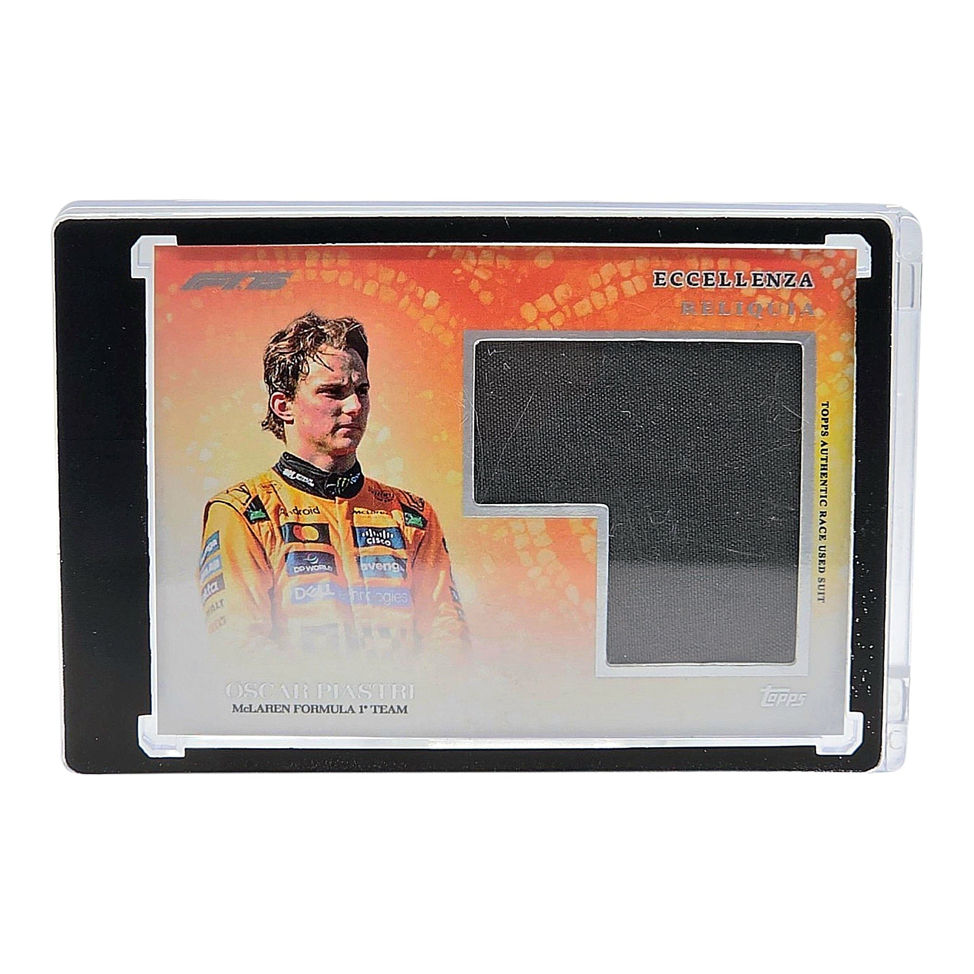 Oscar Piastri Topps F1 Eccellenza Race Used Suit Relic 2025 McLaren