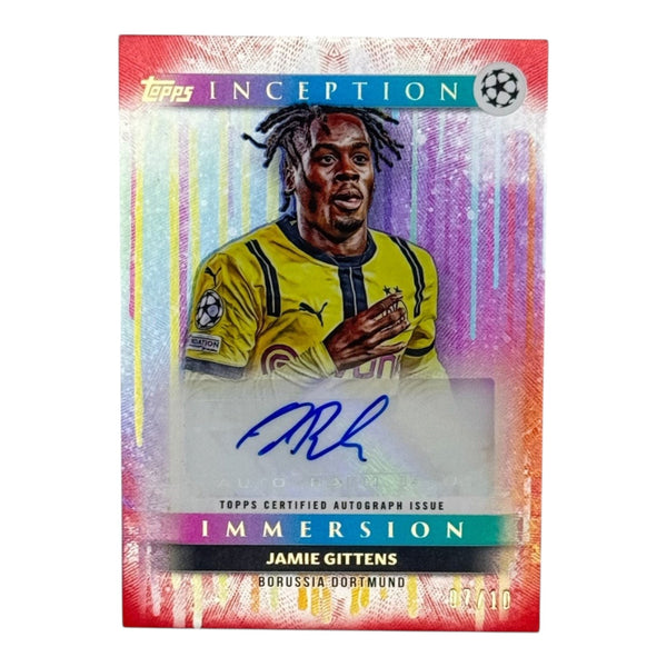 Topps Inception 2024/25 Jamie Gittens Auto /10 Immersion Autograph BVB/ FC Chelsea