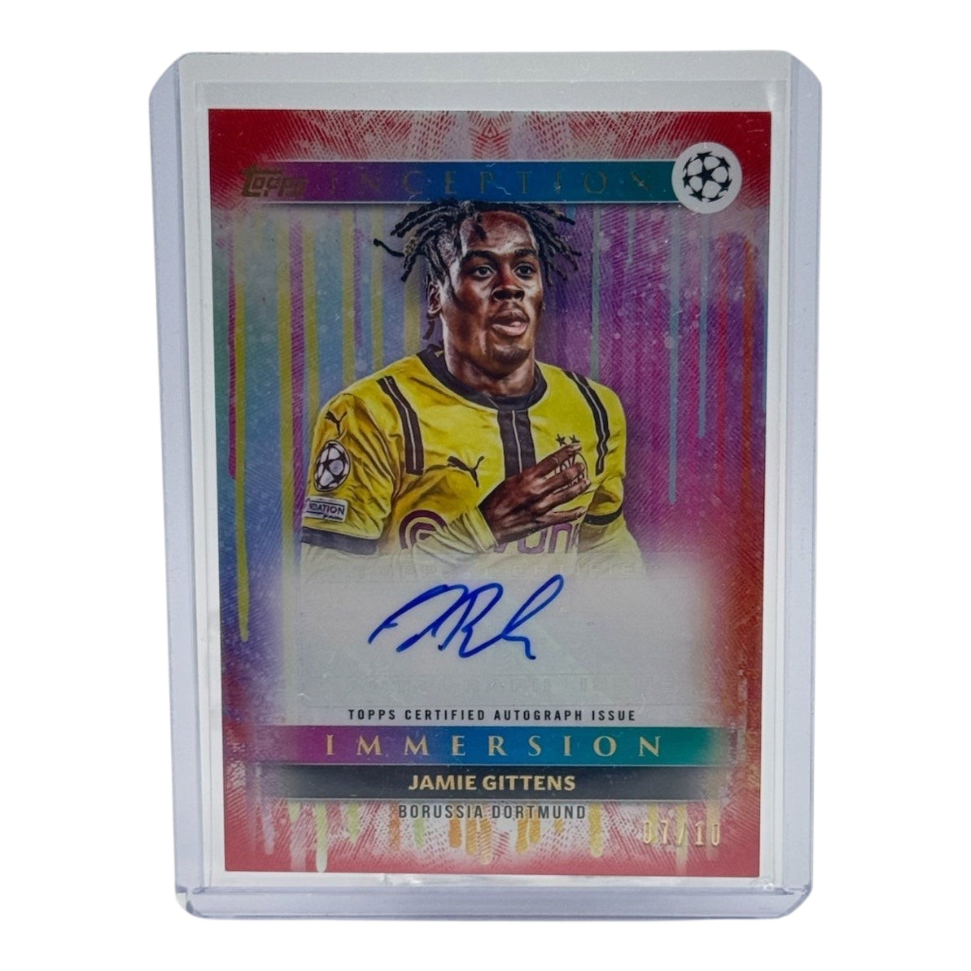 Topps Inception 2024/25 Jamie Gittens Auto /10 Immersion Autograph BVB/ FC Chelsea