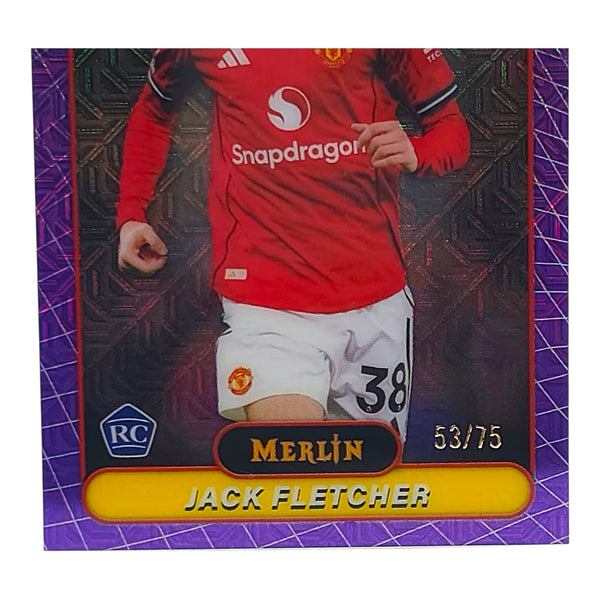 Jack Fletcher Manchester United – Topps Merlin Premier League 2026 –  Rookie Card /75