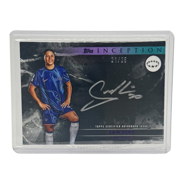 Topps Inception Silver Signings Sam Kerr On Card Auto 21/25 limitiert FC Chelsea