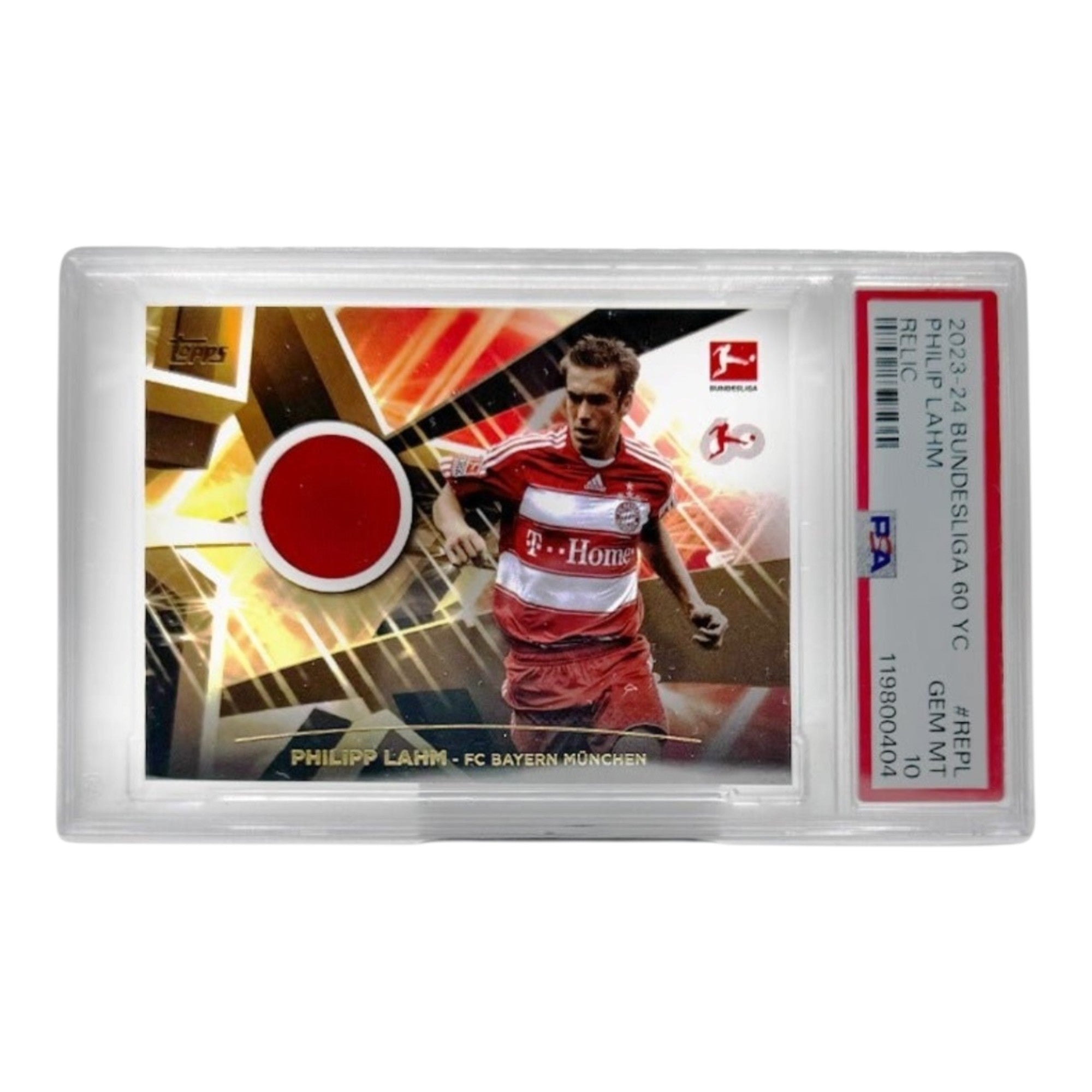 Philipp Lahm - Topps Bundesliga 60 Years Celebration - Relic Karte PSA 10 –  FC Bayern München