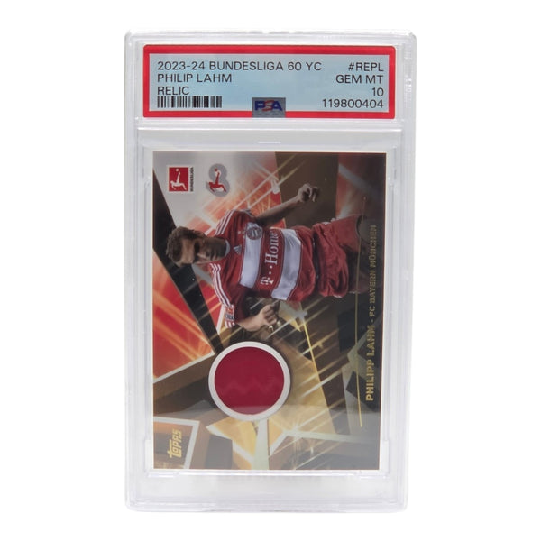 Philipp Lahm - Topps Bundesliga 60 Years Celebration - Relic Karte PSA 10 –  FC Bayern München