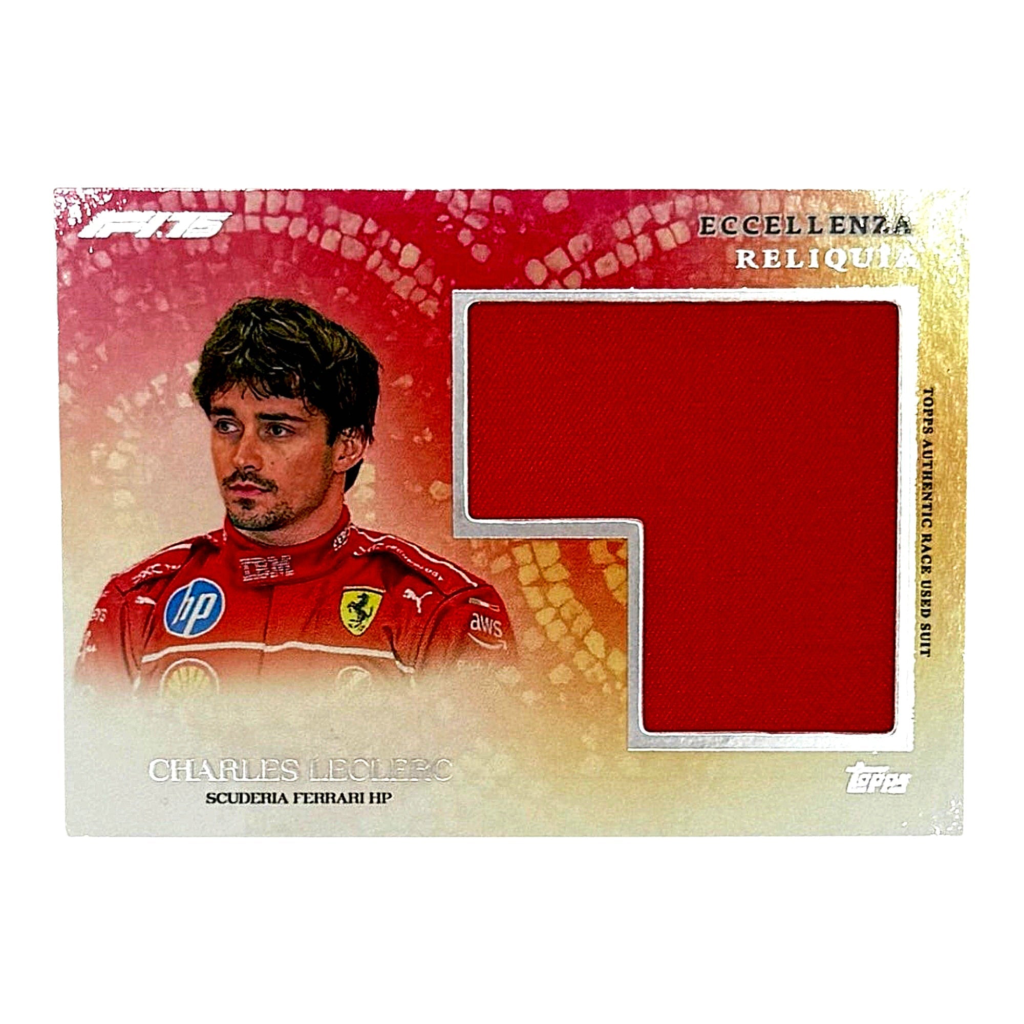 Charles Leclerc Race Used Patch Relic Ferrari F1 Eccellenza 2025 Vorderseite