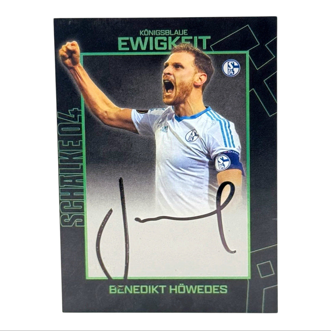 Benedikt Höwedes On-Card Autogrammkarte /50 Ultimate Dropz Schalke 04 Vorderseite